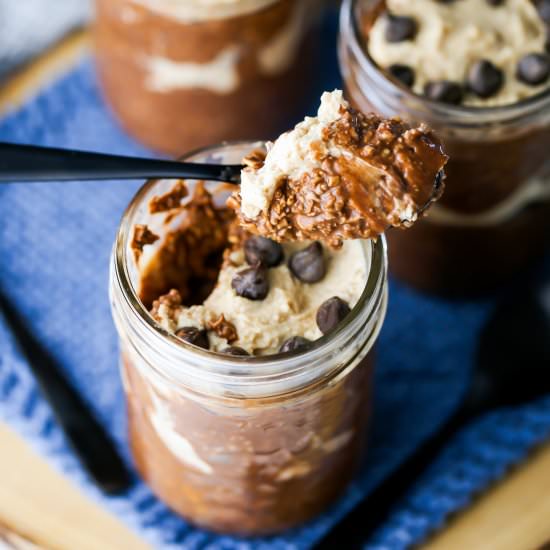 Peanut Butter Mocha Overnight Oats - Recipe photo by Yay For Food