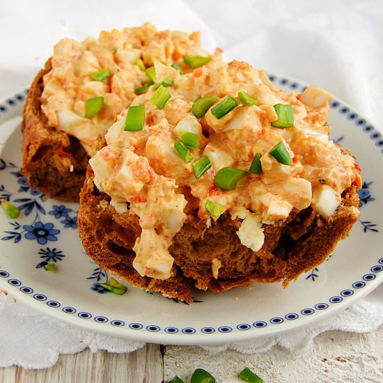 ajvar egg paste - Recipe photo by Izaa