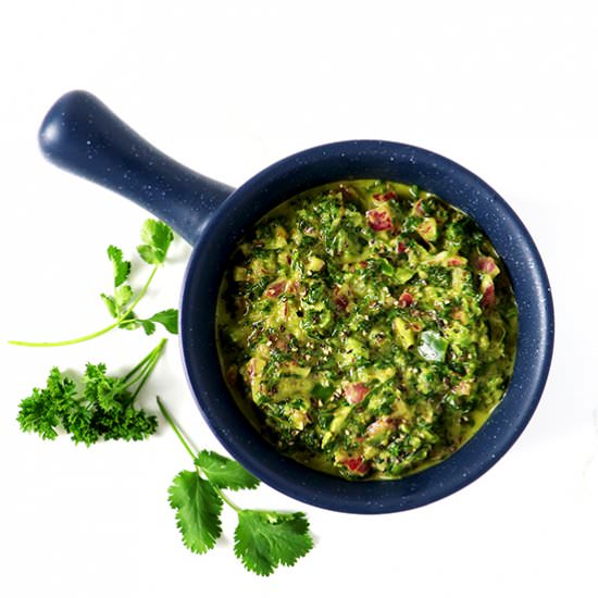 Spicy Chimichurri Verde Sauce - Recipe photo by Spiritedmorgan