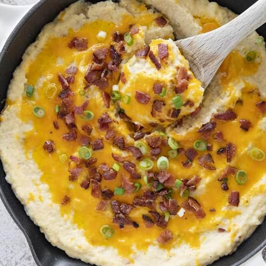 Loaded Cauliflower Casserole - Recipe photo by TheSaltyMarshmallow