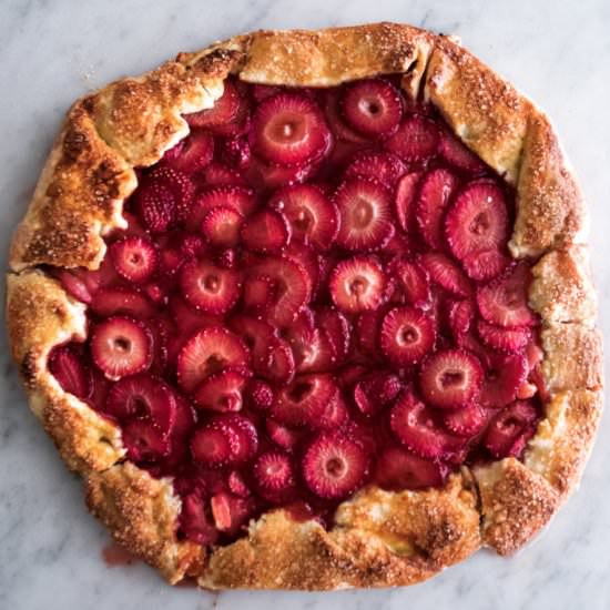 Honey Strawberry Galette - Recipe photo by The Original Dish