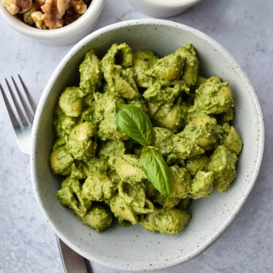 Walnut Spinach Pesto - Recipe photo by servingupsimplicity