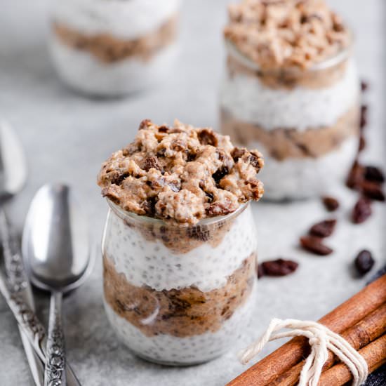 Cinnamon Raisin Chia Pudding - Recipe photo by chelseajoyeats