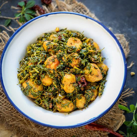 Aloo Methi - Recipe photo by Whiskaffair