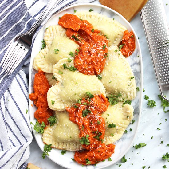 Heart Shaped Ravioli - Recipe photo by SlowThe CookDown