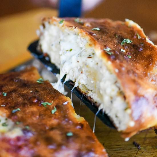 Chicken Three-Cheese Stromboli - Recipe photo by dudethatcookz