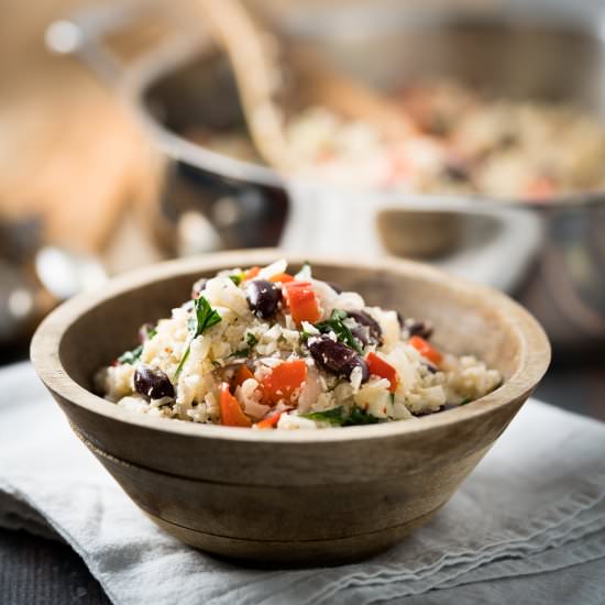 Cauliflower rice and beans - Recipe photo by photosandfood