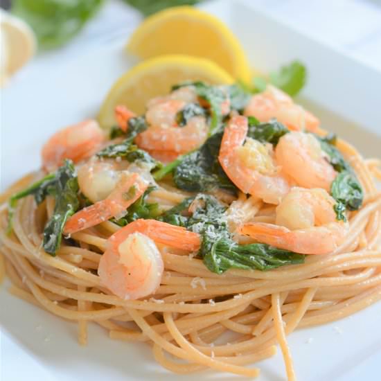 Lemon Garlic Shrimp Pasta - Recipe photo by HouseofKerrs.com