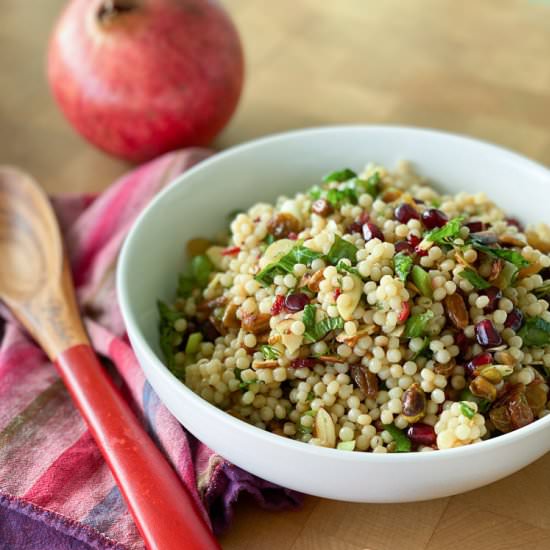 Fully Loaded Israeli Couscous Salad - Recipe photo by Something New For Dinner