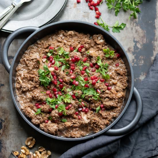 Fesenjan (Fesenjoon) – Persian Stew - Recipe photo by veggie desserts