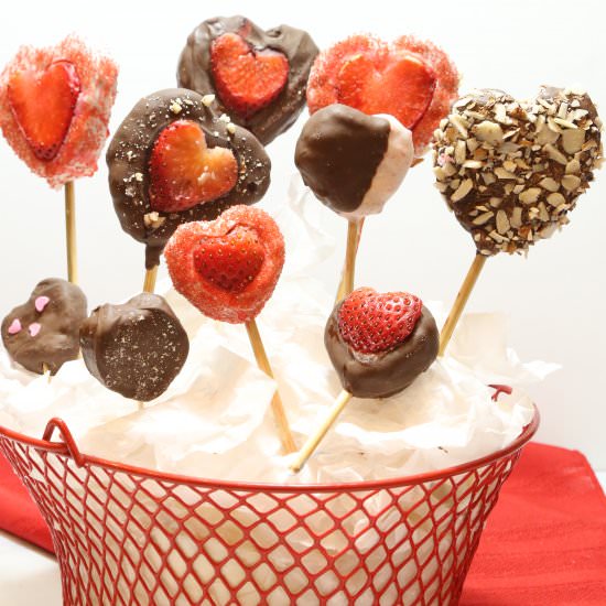Heart Shaped Brownie Cake Pops - Recipe photo by todays delight