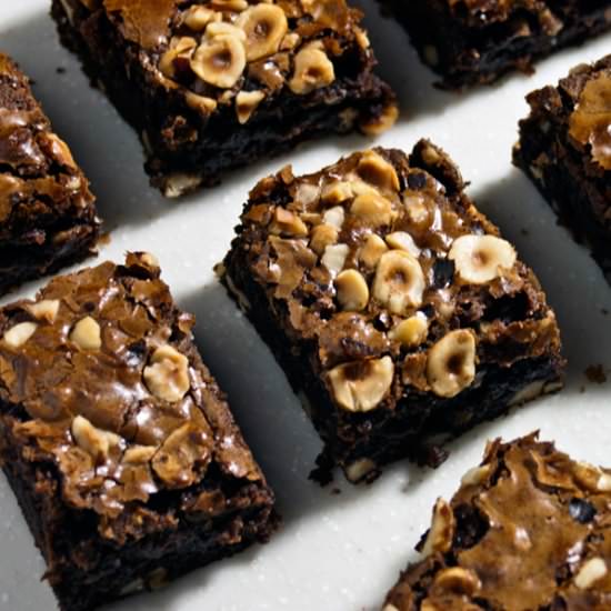 Gooey Nutella Brownies - Recipe photo by RaspberriesAndKohlrabi