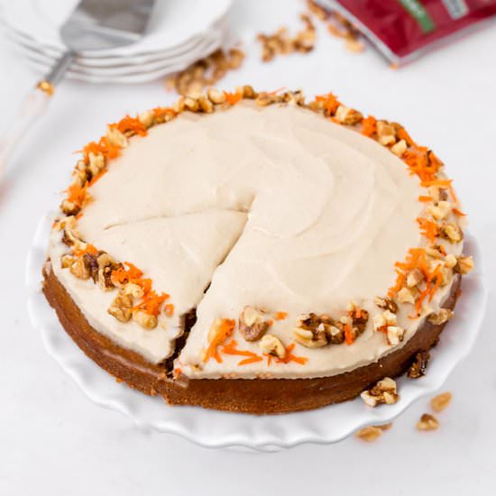 Vegan Carrot Walnut Cake - Recipe photo by ShortGirlTallOrder
