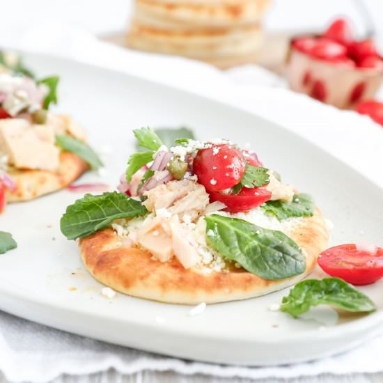 Mediterranean Tuna Pizza - Recipe photo by jennyrawn