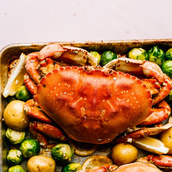 Garlic Butter Dungeness Crab Recipe - Recipe photo by MunchkinTime