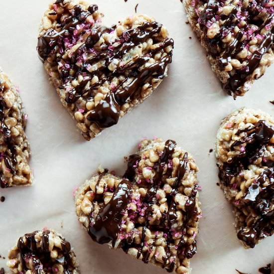 Nutella Rice Krispy Treats - Recipe photo by tippsinthekitch