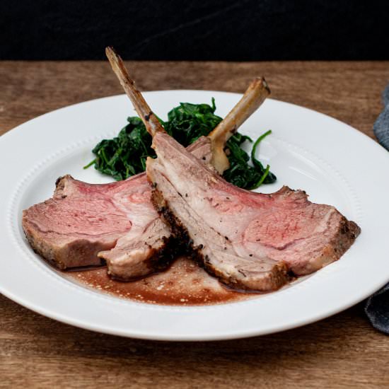 Garlic and Herb Crusted Rack of Lamb - Recipe photo by Dishes with Dad