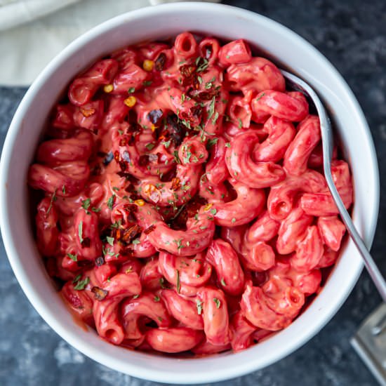Beet and Carrot Mac and Cheese - Recipe photo by ShwetaintheKitchen