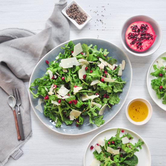 Pomegranate, Parmesan &Rocket Salad - Recipe photo by Mrs Jones Kitchen