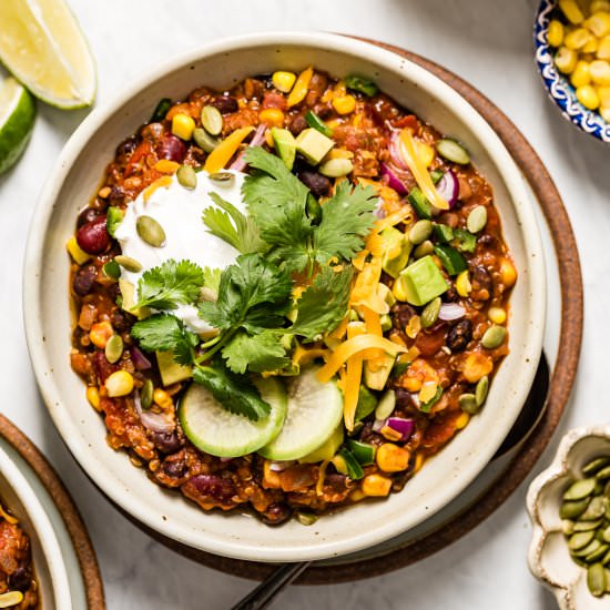 Quinoa Chili - Recipe photo by foolproofliving.com