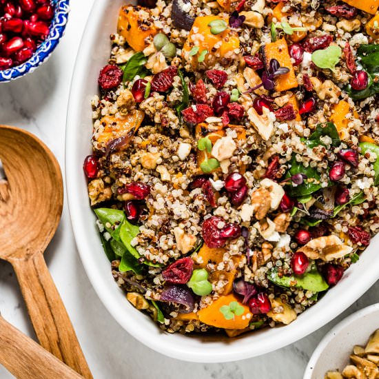 Butternut Squash Quinoa Salad - Recipe photo by foolproofliving.com