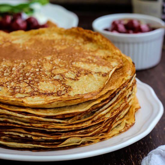 Russian Pancakes (Blini) - Recipe photo by HappyKitchen.Rocks