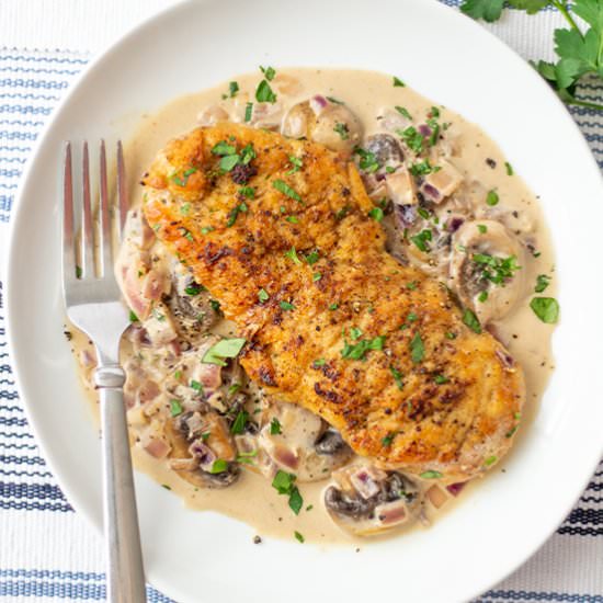 Creamy Chicken Marsala - Recipe photo by Salty Lemon Sister