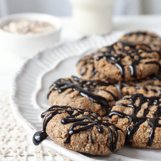 Oat cookies with chocolate glaze - Recipe photo by lipodve