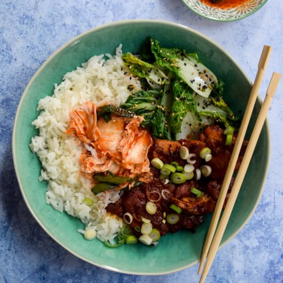 Slow Cooker Korean Chicken Bowls - Recipe photo by missrachelphipps