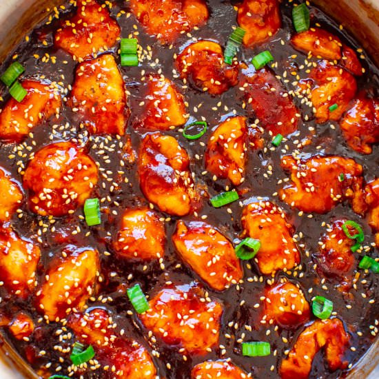 Better-Than-Takeout Sticky Chicken - Recipe photo by Averie