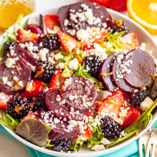 Berry & Beet Salad - Recipe photo by Family Food on the Table