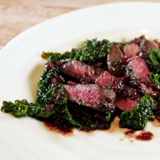 Venison Loin with Red Wine - Recipe photo by London-Unattached