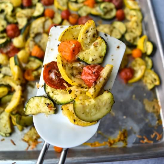 Roasted Italian Vegetable Medley - Recipe photo by servingupsimplicity