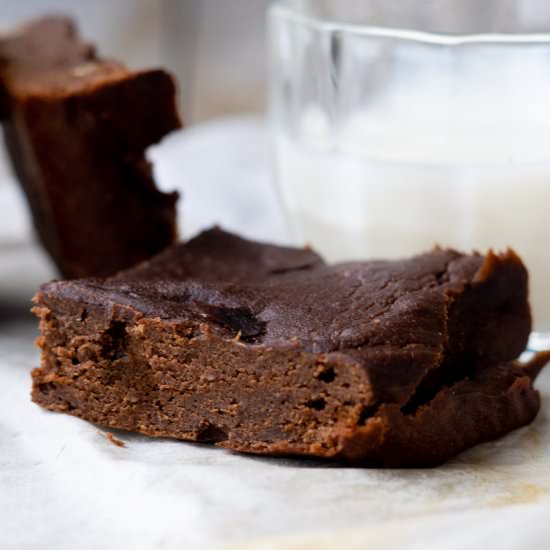Decadent Chickpea Brownies - Recipe photo by TheDeliciousSpoon