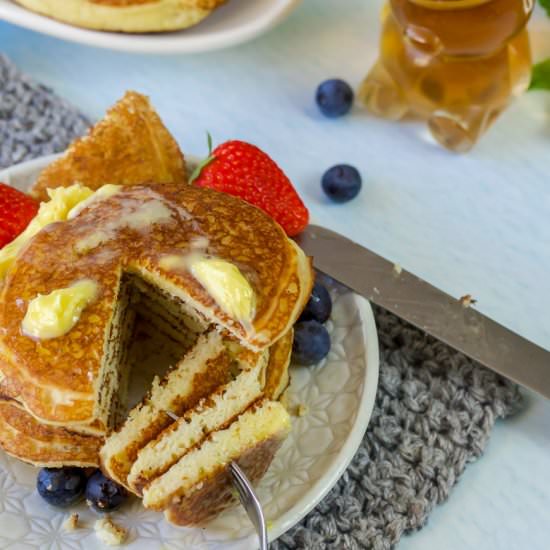 KETO PANCAKES WITH ALMOND FLOUR - Recipe photo by Mad Creations HUb