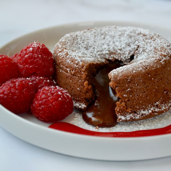 Chocolate Lava Cakes - Recipe photo by justataste