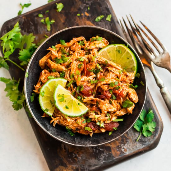 Crockpot Mexican Chicken - Recipe photo by wellplated