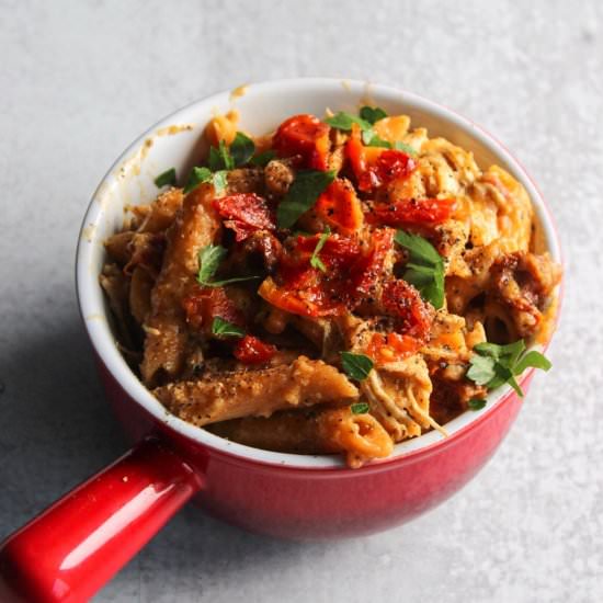 Healthy Tuscan Chicken Pasta - Recipe photo by laushealthylife
