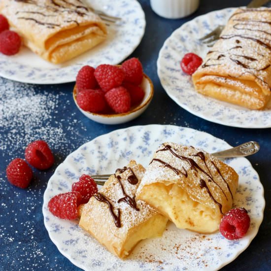 Filo Rolls with Orange Custard - Recipe photo by marilenaskitchen