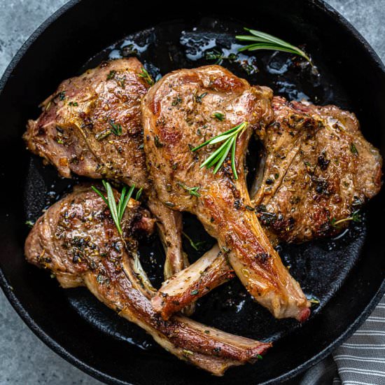 Herb Crusted Lamb Chops - Recipe photo by supergoldenbakes