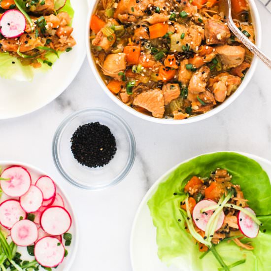 Sweet & Tangy Asian Chicken Lettuce - Recipe photo by ministryofcurry