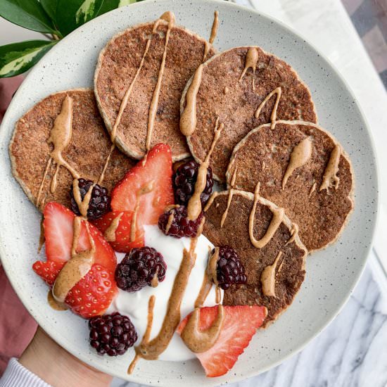 Vegan Protein Pancakes - Recipe photo by livlabelfree