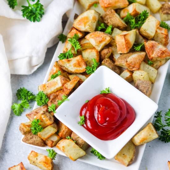 Seasoned Air Fryer Potatoes - Recipe photo by Colleen Christensen