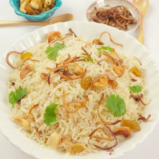 Simple Ghee Rice (Nei Choru) - Recipe photo by MyIndianStove