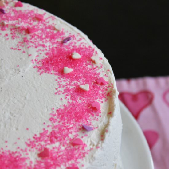 Sponge Cake with Cranberry Curd - Recipe photo by Runcible Eats