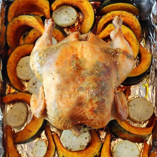 Kombu roasted chicken - Recipe photo by Food Gal