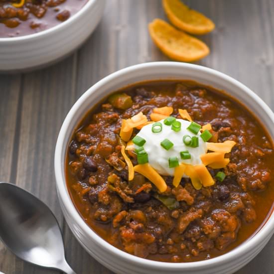 Pressure Cooker Turkey Chili - Recipe photo by Domesticdee