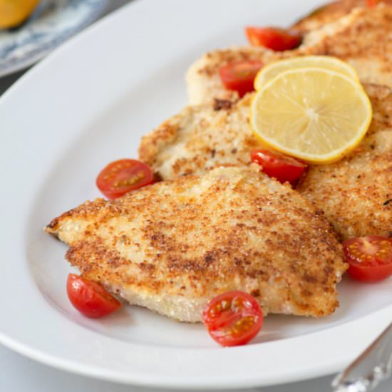 Parmesan Rice Crusted Chicken - Recipe photo by Queen of My Kitchen