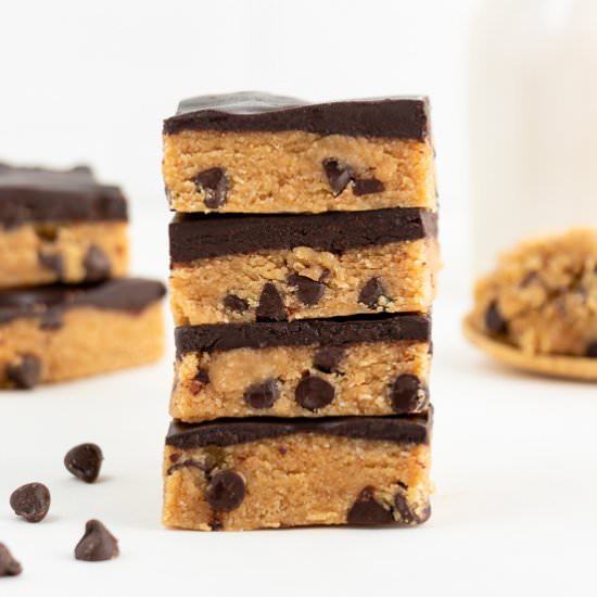 No Bake Cookie Dough Bars - Recipe photo by purelykaylie