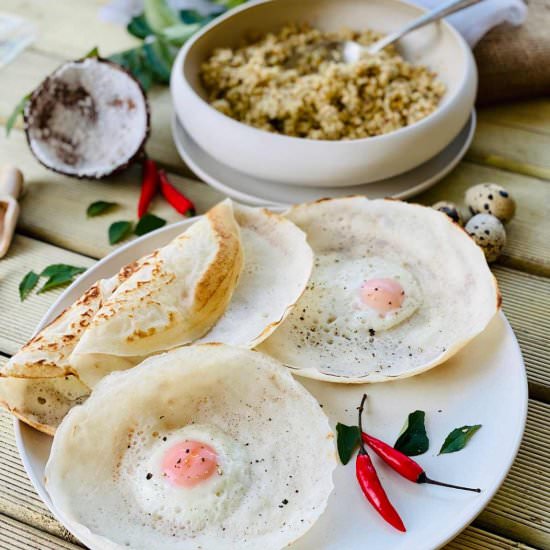Appam or Sri Lankan hoppers - Recipe photo by ramonascuisine